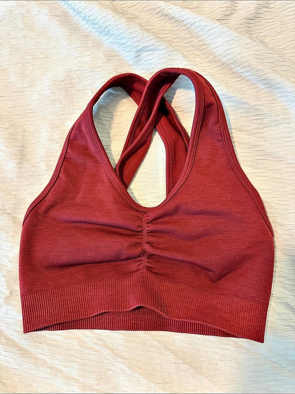 Alphalete Amplify Back Cross Bra Red Sports Bra XS